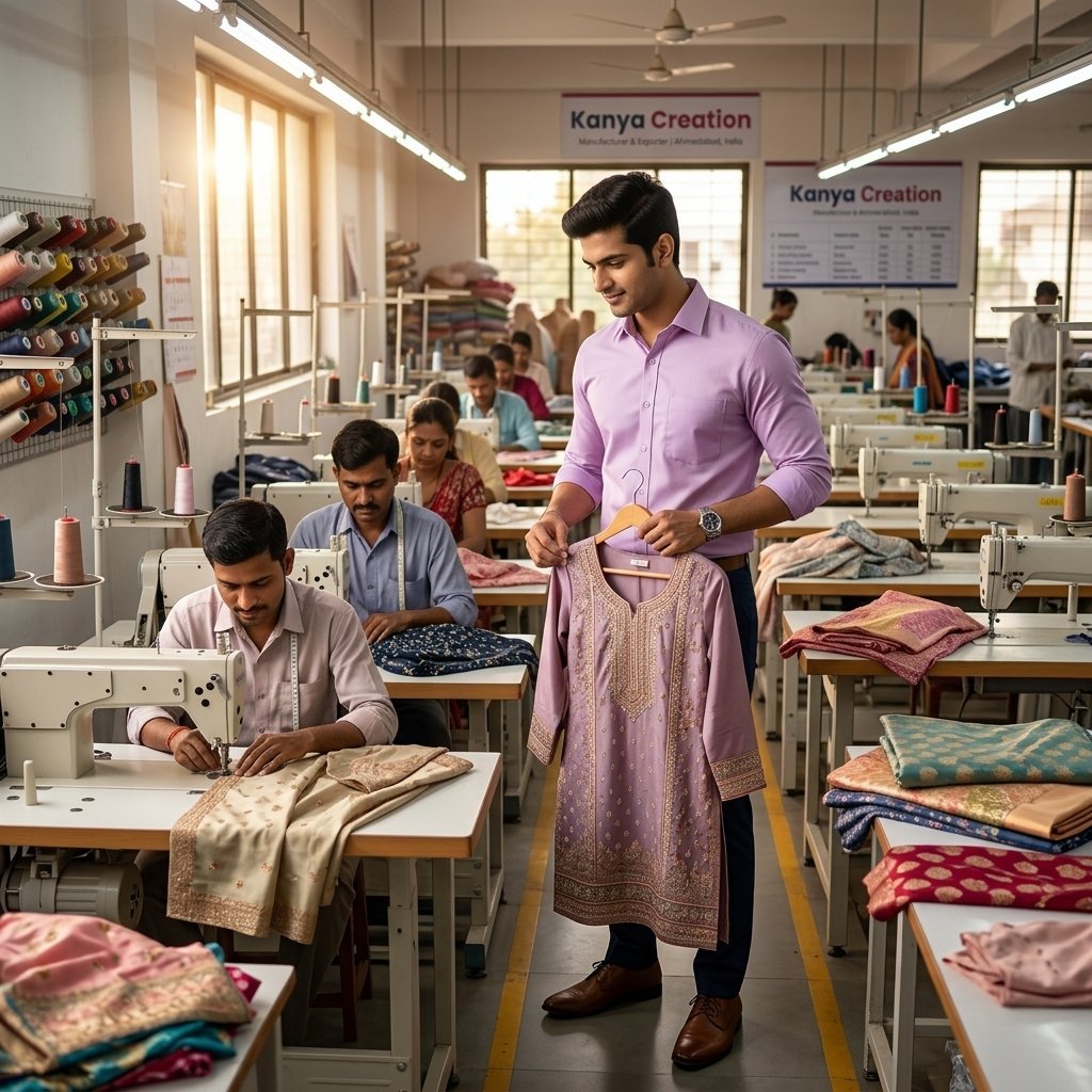 Precision tailoring and stitching of salwar suits in Ahmedabad
